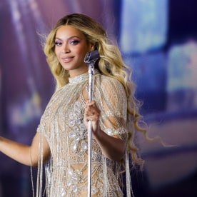 Beyoncé performs onstage during at PGE Narodowy on June 27, 2023 in Warsaw, Poland. 